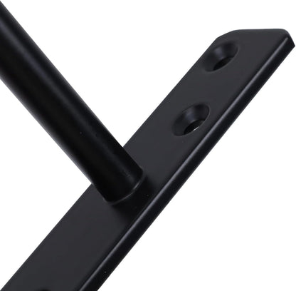 6-inch Floating Shelf Brackets Heavy Duty Hidden Brackets Black Blind Shelf Support for Floating Wood Shelves
