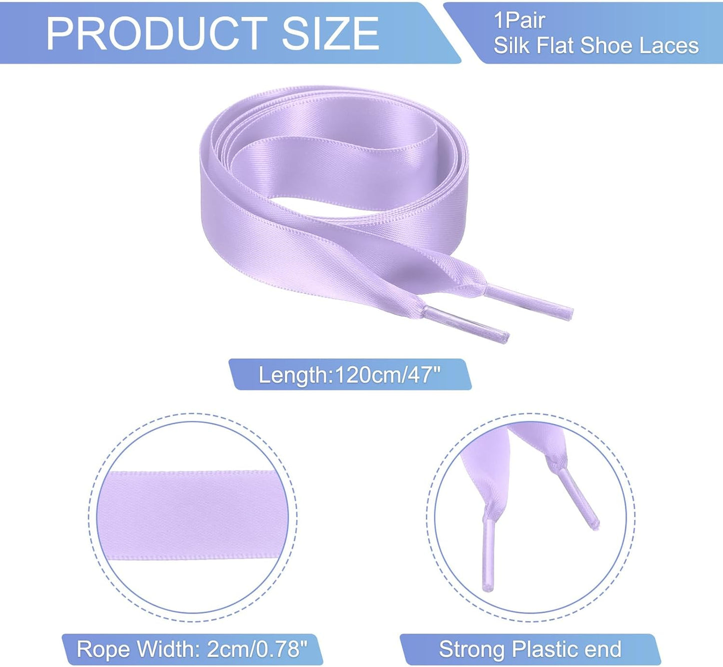 35" 39" 47" 55" Satin Ribbon Shoelaces Wide Silk Flat Shoe Laces Shoestring Silky Sneakers Shoelaces