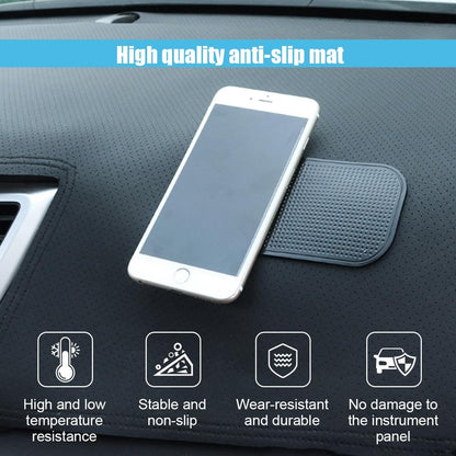 5PCS Car Dashboard Non-Slip Mat, Anti-Slide Sticky Multifunctional Pads for Auto Dashboard, Cell Phone Bracket Mat, Fit for Cell Phones, Keys, Sunglasses, GPS, Coins, Mirrors