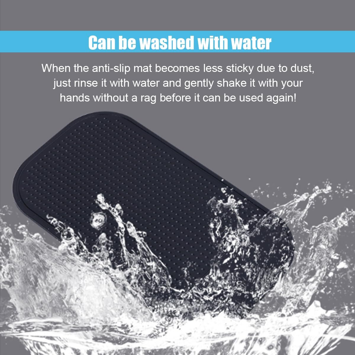 5PCS Car Dashboard Non-Slip Mat, Anti-Slide Sticky Multifunctional Pads for Auto Dashboard, Cell Phone Bracket Mat, Fit for Cell Phones, Keys, Sunglasses, GPS, Coins, Mirrors