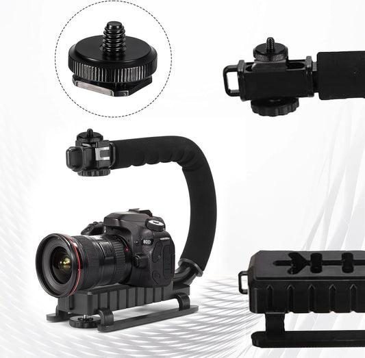 4 Pcs 1/4 Inch Camera Adapter Screws, Compatible with Versatile Flash Hot Shoe Mounts for DSLR Camera Rigs, Tripods, Mounting Accessories