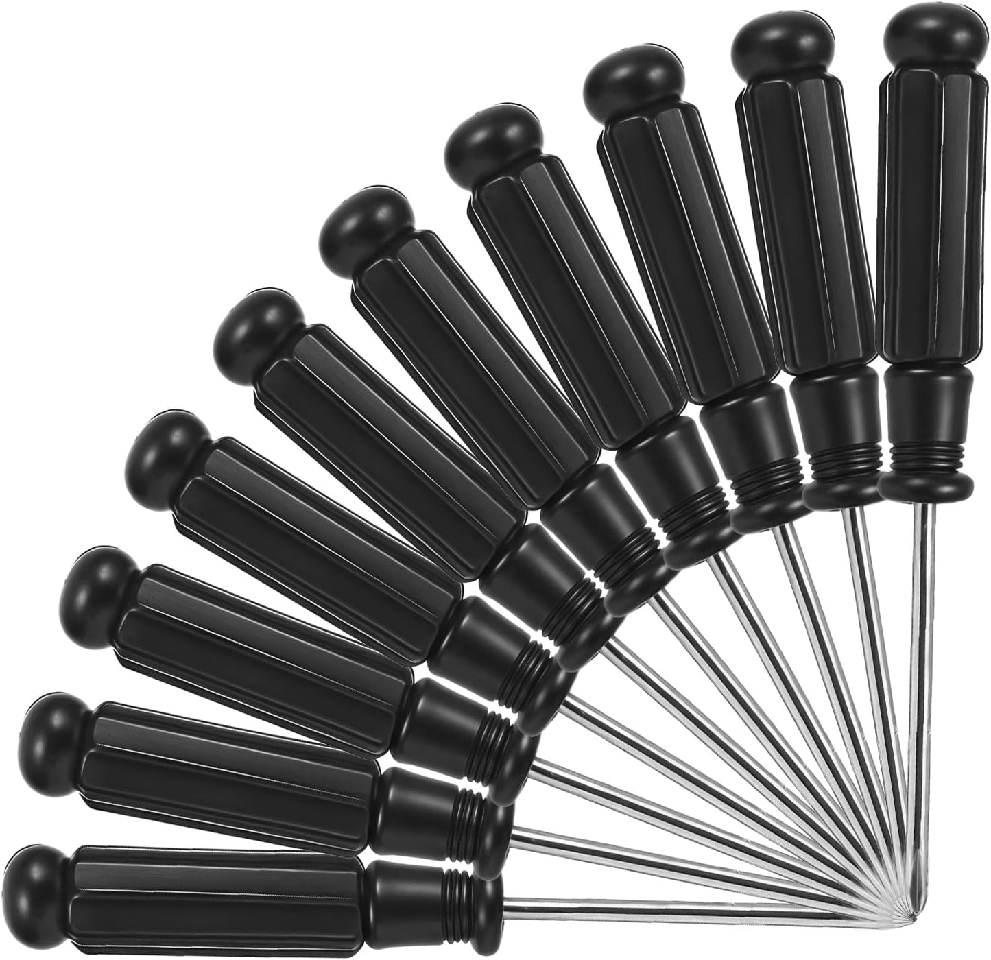 10 Pcs Mini Phillips Screwdriver, 2.5 mm Small Screwdriver Cross Head Tiny Screwdrivers with Black Non-Slip Handles 3.7" Total Length Pocket Tool Kit for Small Appliances, Watches, Laptop Repair