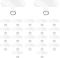 24 Pieces Phone Tether Tab, Clear Cell Phones Lanyard Pads Universal Phone Charm Holder Transparent Lanyard Patch Strap Replacement Part for Most Smartphones, No Adhesive