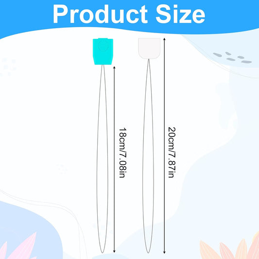 20 Pcs Punch Needle Threaders 7.87 Inch Long Threader for Embroidery Punch Needle Kit Stitching Sewing Accessories for Cross Stitch DIY Sewing Craft Work