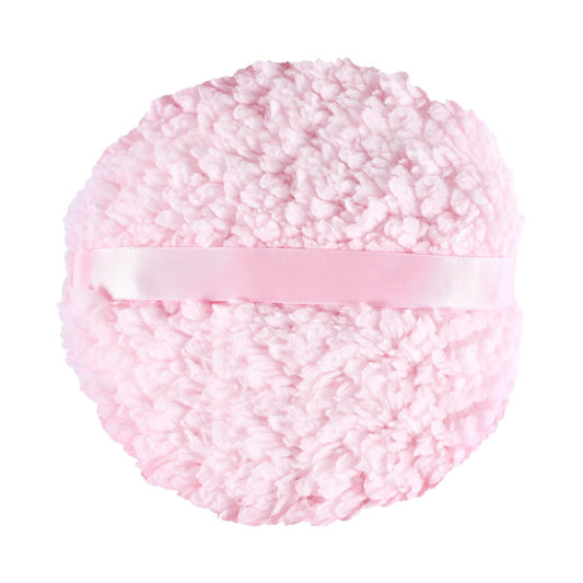 Body Powder Puff, 6 "x 3" Extra Large Ultra Soft Fluffy Sponge Plush Big Powder Applicator Pink Washable Reusable Durable Round Face Body Makeup Puff for Women (Pink)