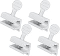 Window Locks, 4 Packs, Stainless Steel Sliding Door Security Lock Single Adjustable Horizontal Sliding Window Child Safety Locks Home Security Windows Stopper for Up and Down Windows (White Coated)