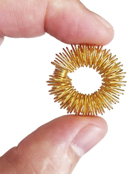 12 Packs Spiky Sensory Finger Rings ,Fidget Rings Teens & Adults Silent Stress Reducer & Massager for Fidget ADD ADHD OCD Autism