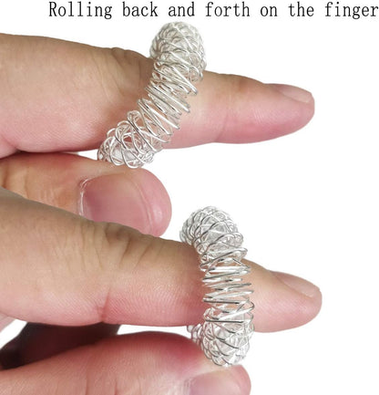 12 Packs Spiky Sensory Finger Rings ,Fidget Rings Teens & Adults Silent Stress Reducer & Massager for Fidget ADD ADHD OCD Autism