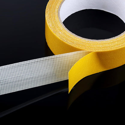 1 Pack Double Sided Fabric Tape Heavy Duty Gauze Tape Fabric Tape High Stickness Mounting Tape for Carpets, Pictures, Posters, Frames (3CM/1.18Inch x 20M/66FT)