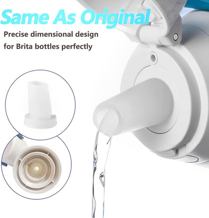Bite Valve Replacement for Brita Water Bottle, 2 Pack, Silicone, BPA-Free, 1 Liter, Sports, Travel