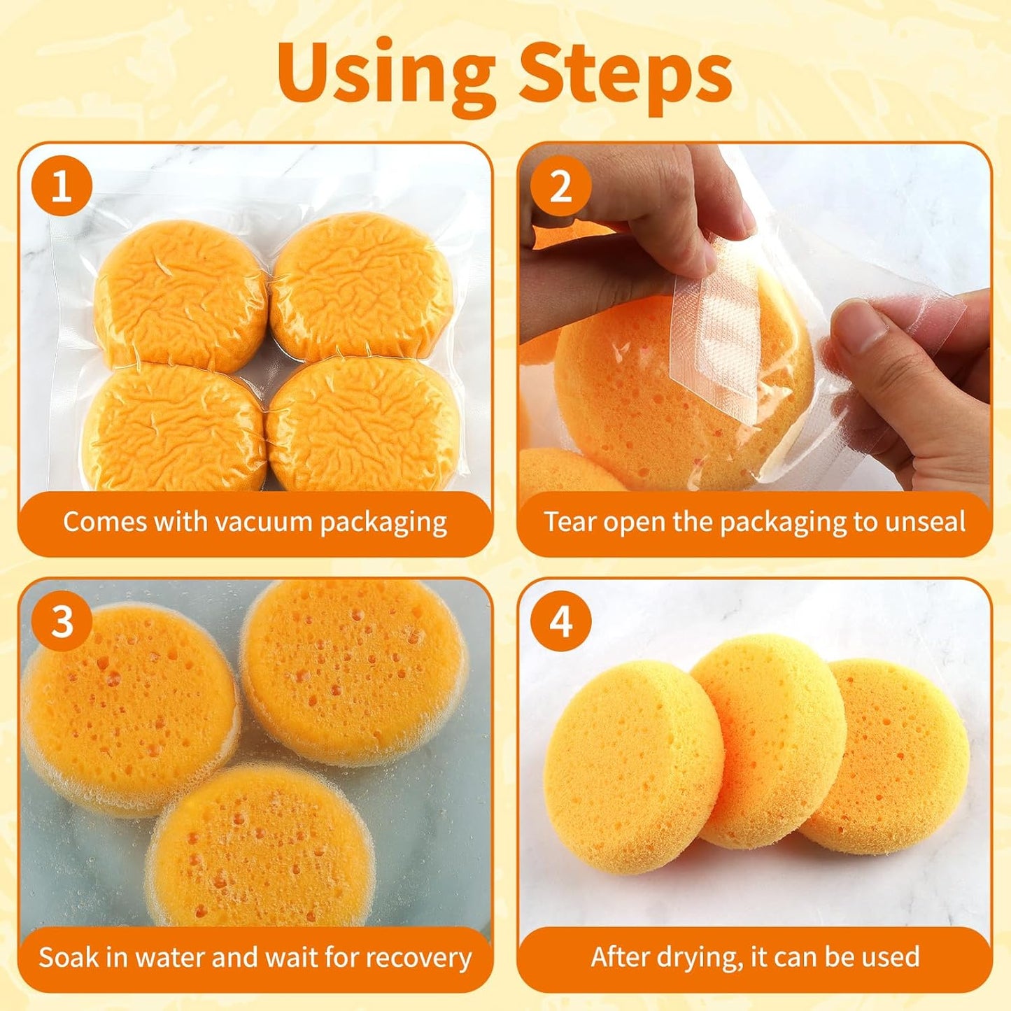 10-Pack Pottery Sponges - 3'' Round Painting Sponge - Soft Elasticity Clay Sponges - Artists Sponge for Face Painting Pottery Ceramics Art Crafts, Also Work as Water Absorption Cleaning Soap Sponge.