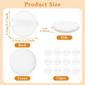 12Pcs White Makeup Puffs, 2 Inch Mini Round Setting Makeup Puffs Reusable Crystal Velvet Beauty Make up Tools for Loose Powders Liquid Foundation Cosmetic Soft Face Blending.
