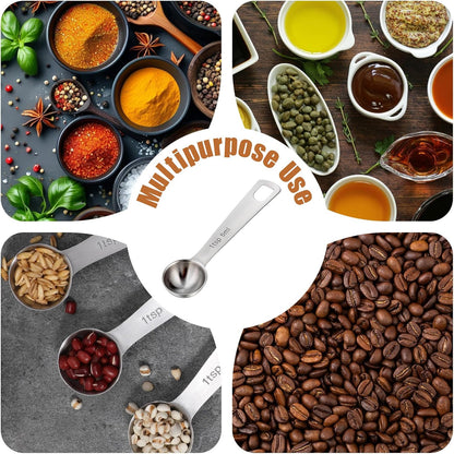 1 Teaspoon Measuring Spoons 3 Pcs Stainless Steel 5ml Small Mini Teaspoon Metal Measuring Spoons for Kitchen Cooking Kitchen CookingSpoon CoffeeSpoon, CreatineSpoon, SteelScoopers Protein Teaspoons