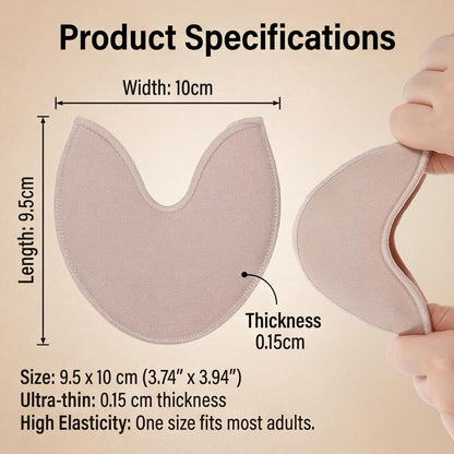 Toe Pads for Pointe Shoes, 1 Pair Soft Ballet Ballet Toe Pads Dance Shoe Toes Protector Accessories, 3.54 x 3.15 Inch High Heels Toes Caps Pad for Pointe Shoes, Forefoot Wrap Pad for Women Girls.