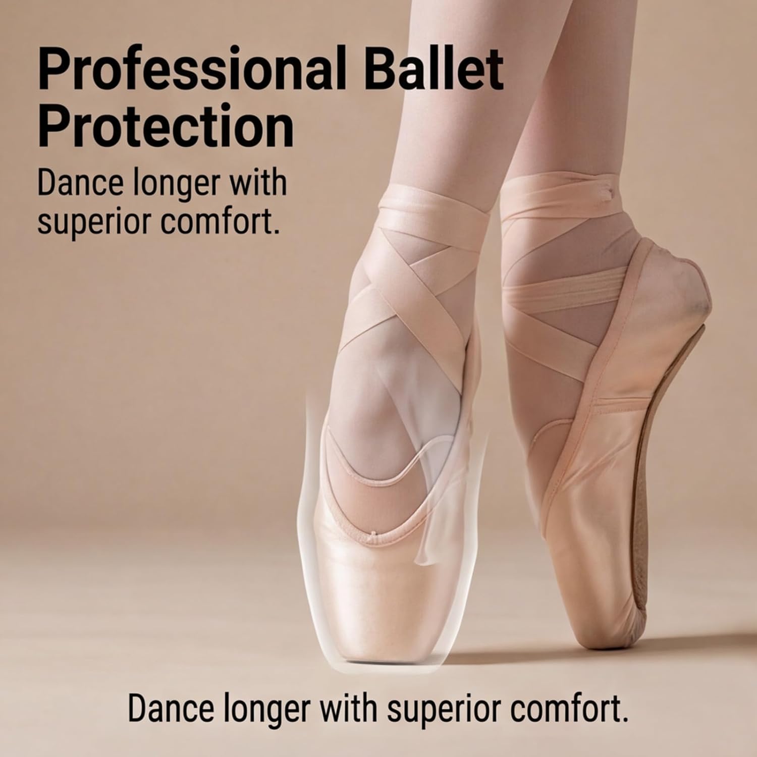 Toe Pads for Pointe Shoes, 1 Pair Soft Ballet Ballet Toe Pads Dance Shoe Toes Protector Accessories, 3.54 x 3.15 Inch High Heels Toes Caps Pad for Pointe Shoes, Forefoot Wrap Pad for Women Girls.