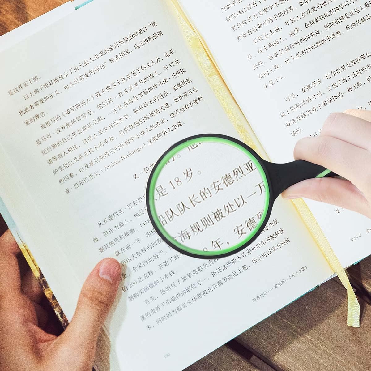 10X Shatterproof Magnifying Glass Large Handheld for Seniors Kids 75mm Lens with Non-Slip Rubber Handle Magnifier Reading Science Insect Hobby Observation