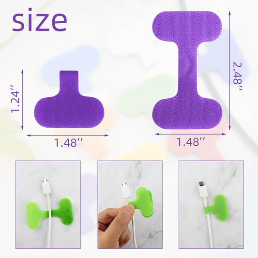 32 Pieces Multi-Color Electronic Cable Identification Tags Write On Cord Labels for Computers Management Writable Wire Electronics Self-Adhesive Nylon Wrap-It Label (8 Colors)