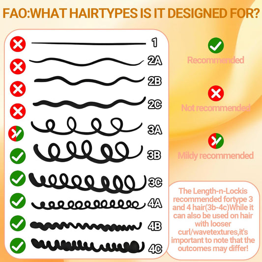 2-Pack Hair Stretcher Lengthening Net for Curly - Prevent Shrinkage Lock Hair Stretcher Looser - Wave Ringlets Hair Styling Tools Black 13in.