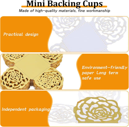 50PCS Gold Truffle Wrapper Cupcake Liners,Truffles Chocolate Candy Cups Cupcake Wrappers For Chocolate Muffin Birthday Decoration
