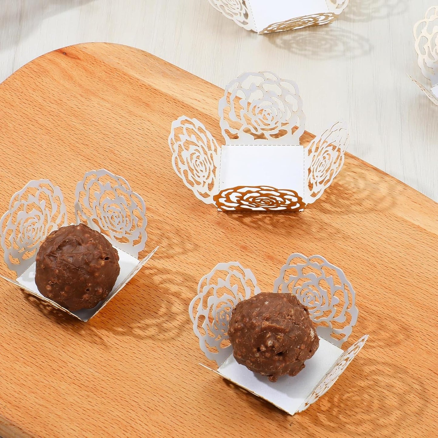 50PCS Gold Truffle Wrapper Cupcake Liners,Truffles Chocolate Candy Cups Cupcake Wrappers For Chocolate Muffin Birthday Decoration