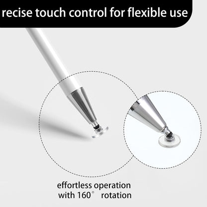 24 Pcs Stylus Tips Replacement Tips Only, Stylus Pen Tip Replacement High Precision Replaceable Pen Disc Tops Universal Round Shape Penpoint for Mobile Phones and Tablet PC Touch Screen Devices