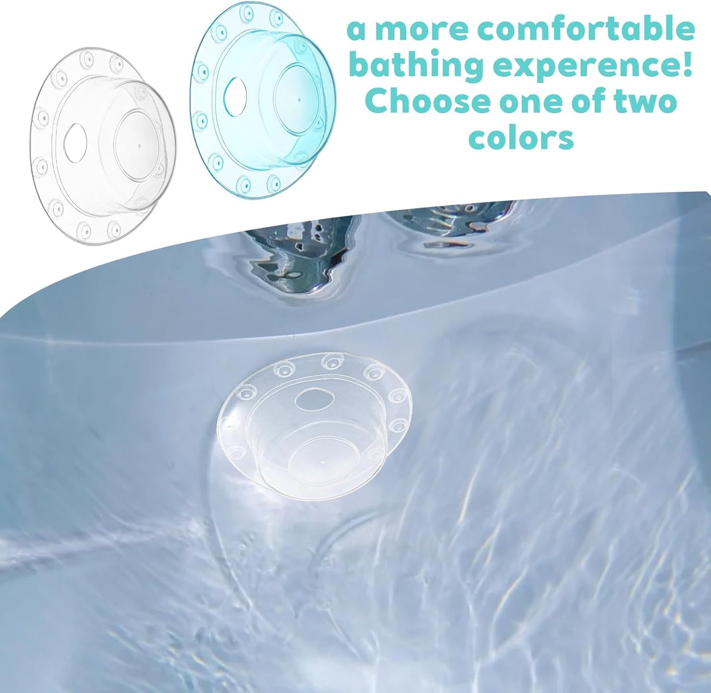 2 Pcs Bathtub Overflow Drain Cover Bathtub Stoppers 6.1 Inch Transparent & Green PVC Tub Overflow Drain Cover Plug for Deep Water Bath, Universal Fit for Tub Drains Hole