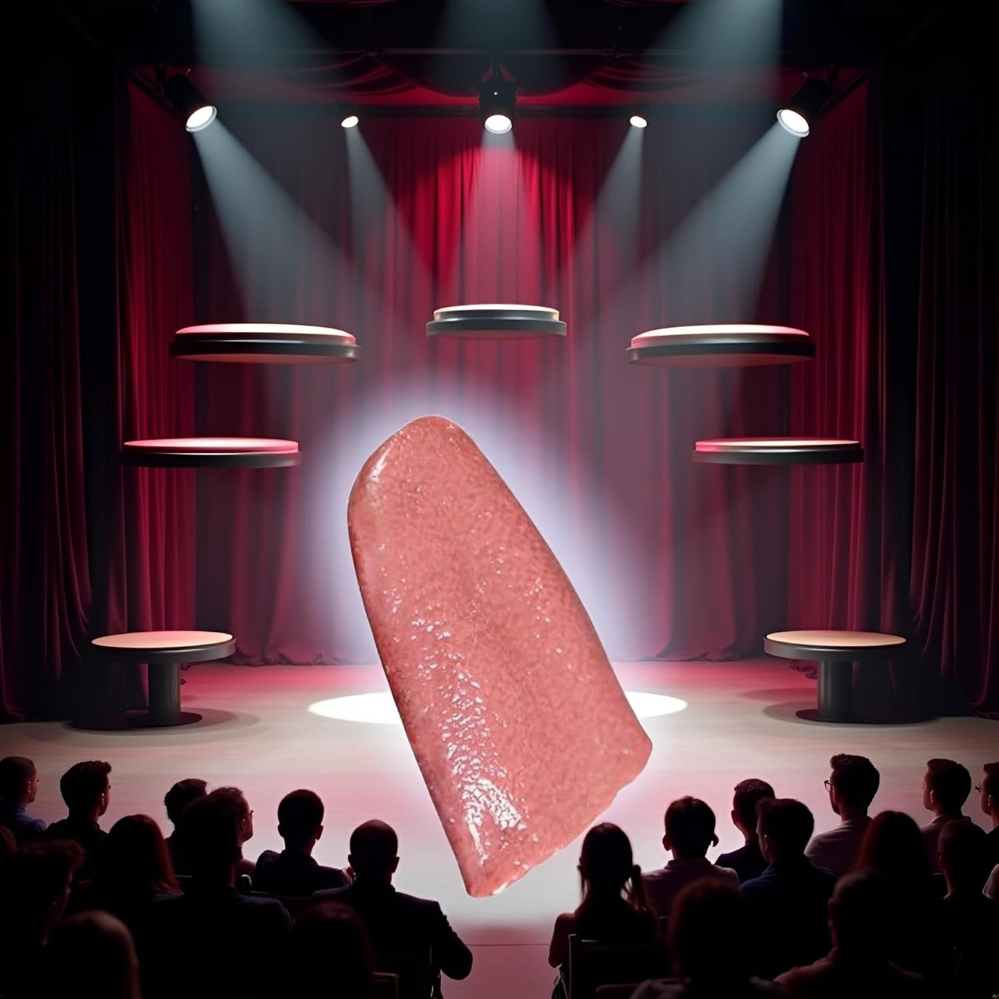 Realistic Fake Tongueï¼Horrific Tongue Prop, Adult Magic Performance Prop Tool, Mentalism Magic for Girlfriend Wedding Shows or Streets Magic Kits and Accessories Novelty and Gag.