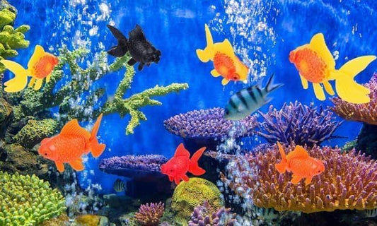 3 Pcs Orange Fake Floating Fishes Plastic Fake Goldfish Artificial Aquarium Fishes Colorful Realistic Artificial Moving Fish Ornament Decorations