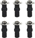 6 Pack Universal Toilet Seat Hinges Screw, Blind Hole fixings Expanding Rubber Top Fix Nuts Screws for Top Mounting Toilet Seat Hinges-3 Pairs (with One Expandable Ball)