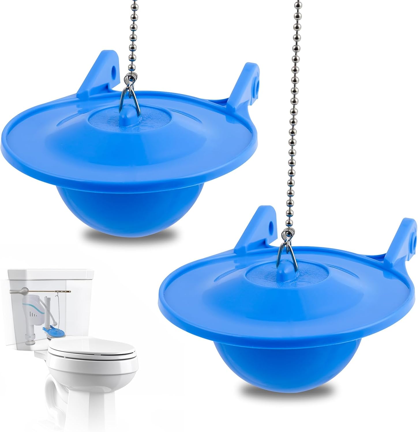 2 pcs Toilet Flapper Replacement, Compatible with Gerber 99-788 and Lowes AquaSouce Original 3" Flapper Replacement for 1.28 GPF Toilets (98923, 312795, 352027, 395280, 12293)-Water Saving.