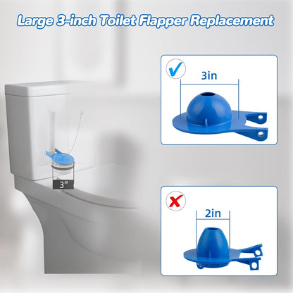 2 pcs Toilet Flapper Replacement, Compatible with Gerber 99-788 and Lowes AquaSouce Original 3" Flapper Replacement for 1.28 GPF Toilets (98923, 312795, 352027, 395280, 12293)-Water Saving.