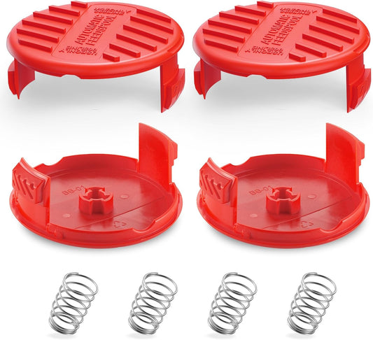 CMZST120SC String Trimmer Spool Cap for Craftsman Weed Eater CMCST900, CMEST913, CMESTE920, CMZST98020, CMESTA900, CMCST915, (4 Cap, 4 Spring)