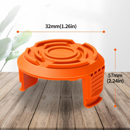 Trimmer Replacement Spool Cap Covers Compatible with Worx String Trimmers WA0010, WA6531 (3-Pack)
