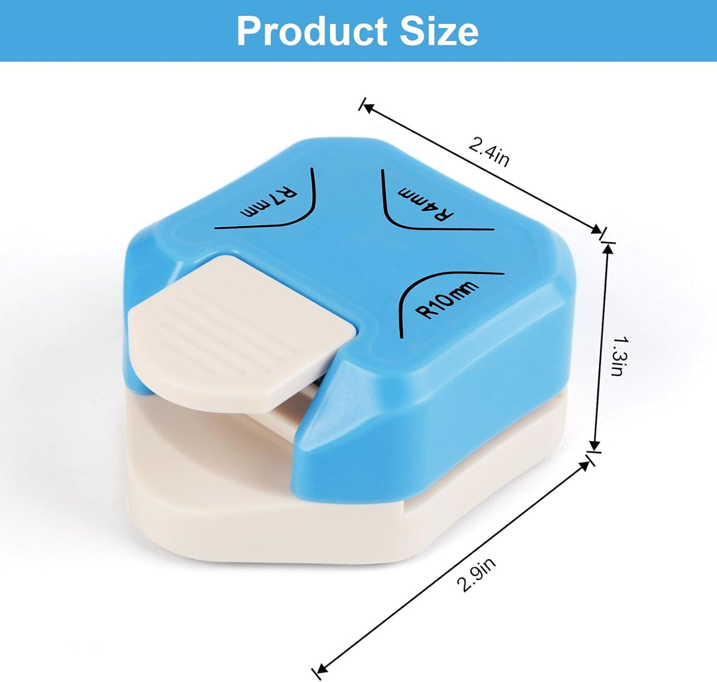 6 Pack Silicone Soda Can Cover Lids, Reusable Soda Can Lids Beer Can + Paper Corner Rounder Punch, Corner Punch Corner Cutter