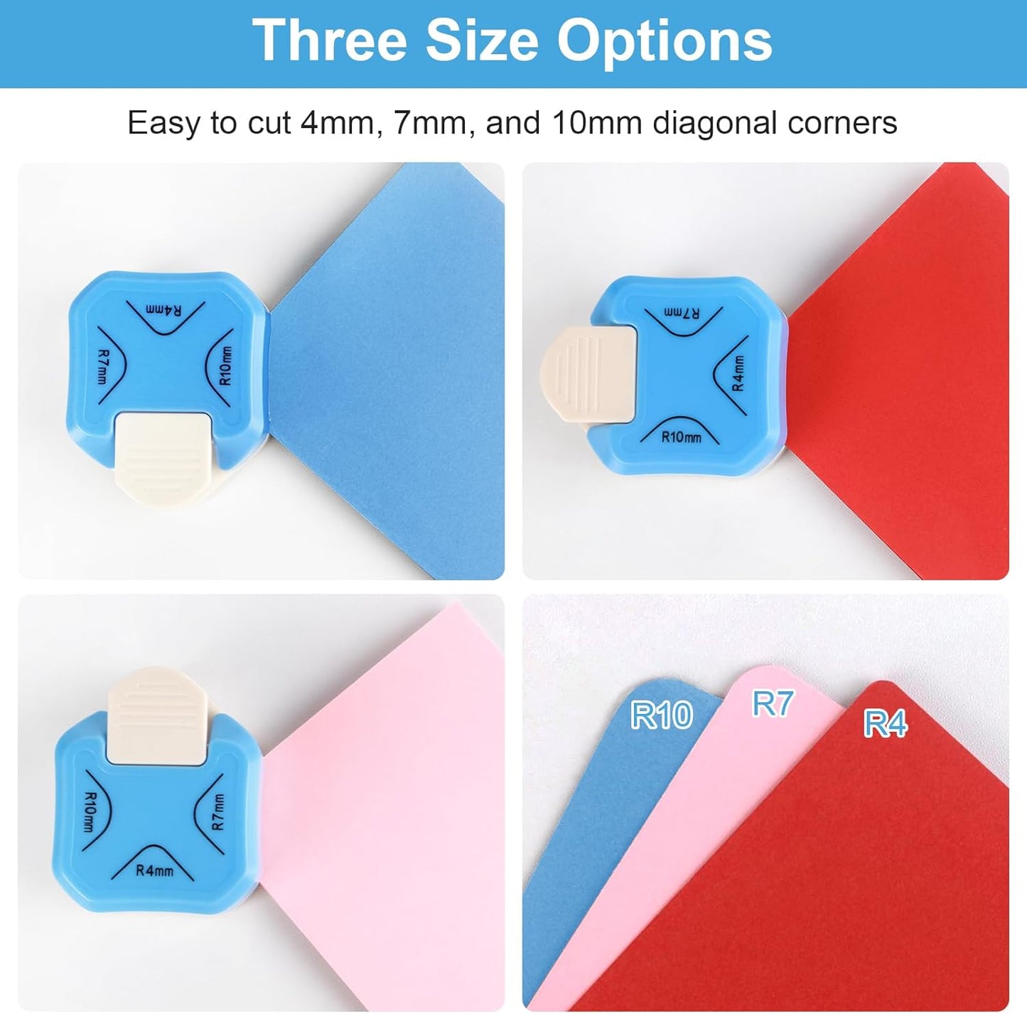 6 Pack Silicone Soda Can Cover Lids, Reusable Soda Can Lids Beer Can + Paper Corner Rounder Punch, Corner Punch Corner Cutter