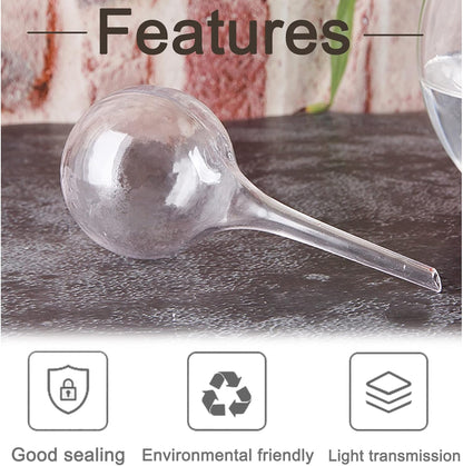 8 Pcs Clear Plant Watering Globes,Plastic Self-Watering Bulbs,Automatic Watering Globes,Garden Water Device for Plant Indoor Outdoor