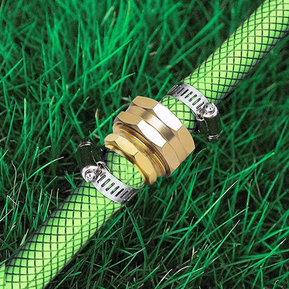 Garden Hose Repair Connector with Clamps, Fit for 3/4" or 5/8" Garden Hose Fitting, 4 Set