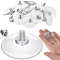 Storage Hook - 12 Pack Suction Cups with Screws, Extra Strong Adhesive, Rust Resistant, for Glass, Wall, Door, Bathroom, Kitchen, Outdoor, 1.7" Diameter, 5 lbs Weight Capacity
