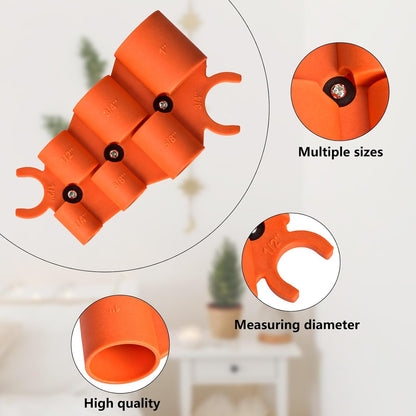 1/4 Inch to 1 Depth Gauge and Pipe Deburring Tool Kit 2 Pack Inner-Outer Reamer Pipe Tubing Chamfer Tool Copper Reamer for PVC, PPR, Copper, Brass, Aluminum Pipe