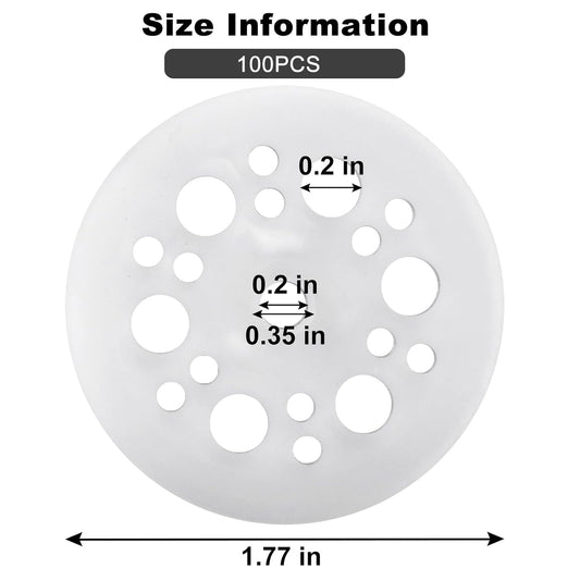 45mm Polypropylene Washers - 100 Pcs Load Spreading Foam Board Washers