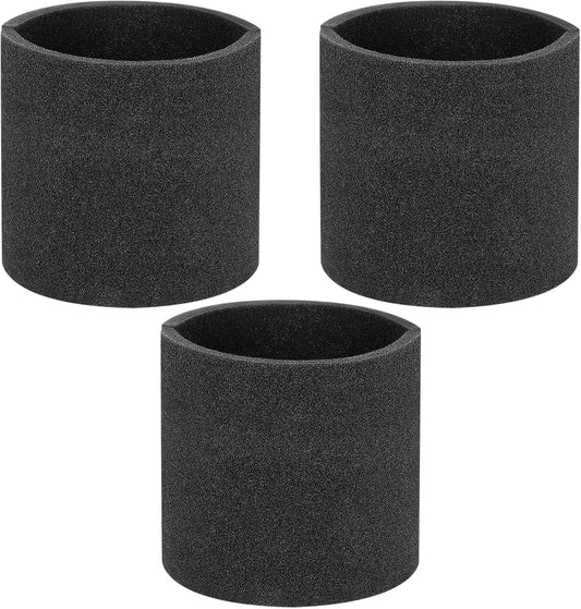 3 Pack 90585 Foam Sleeve VF2001 Foam Replacements Filters Compatible with Most Shop-Vac Wet/Dry Vacuum Cleaners 5 Gall and Above, Vacmaster & Genie Shop Vacuum Cleaner, Replace Parts # 9058500
