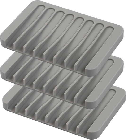 Soap Dish Holder for Shower, Self Draining Soap Tray for Bathroom, Extend Soaps Life and Keep Dry