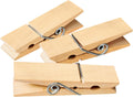 Clothes Pins, Sturdy and Heavy Duty Natural Wood Clips Wooden Clothespins for Hanging Clothes Photo Pictures Crafts Small Classroom Decorative Peg, 30 PCS