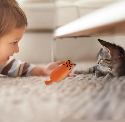 Soft Indoor Cat Toys Self Play Interactive Pillows Catnip Filled 5PCS Plush Kitten Teething Set Cute Kitty Chew Bite Resistant Cartoon Mouse Pet Supplies Gifts