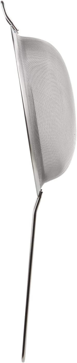 Premium 304 Stainless Steel Fine Mesh Strainer – Multi-Use Colander, Sieve, and Filter for Rice, Juice, Quinoa, Flour, Baking, Cooking, Meal Prep Durable, Easy-to-Clean Kitchen Tool  7.1 in + 3.9