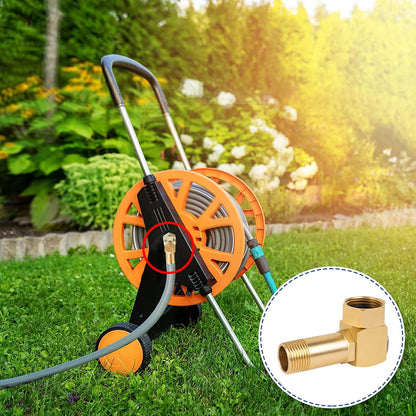 Garden Hose Adapter, Brass Replacement Part Swivel, Hose Reel Parts Fittings
