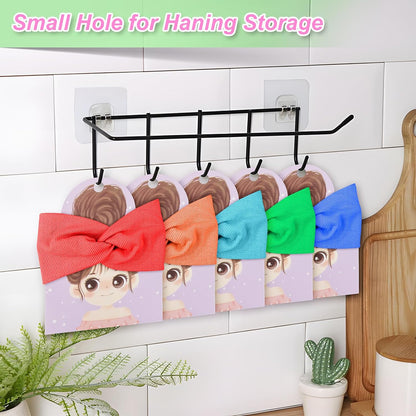 Homakover 45 Pcs Headband Display Cards, Headband Holder for Selling, Hair Bands Organizer Stand White Cardboard for Headbands, Ear Warmers, Hats and Scrunchies