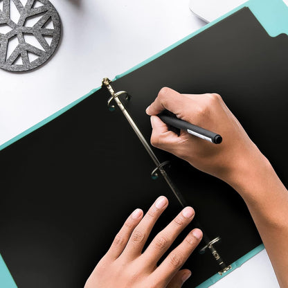 3 Ring Binder Dividers with 5-Tabs for Letter Size, 1/5 Cut, 3-Hole Punched, Write & Erase Plastic Binder Dividers Extra Durable Section Index Dividers for Binders, Pack of 2 Sets, 10 Dividers Total