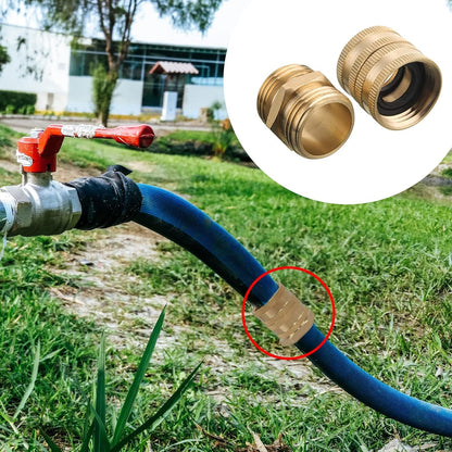 Garden Hose Adapter + Brass Garden Hose End Caps