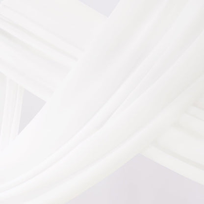 Wedding Arch Draping Fabric 1 Panel 29" x 19Ft Ivory Sheer Chiffon Curtain Drapes 6 Yards for Wedding Ceremony Birthday Party Decoration